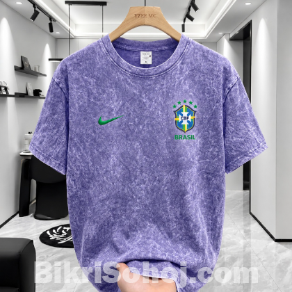 ACID WASH DROP SHOULDER T-SHIRT